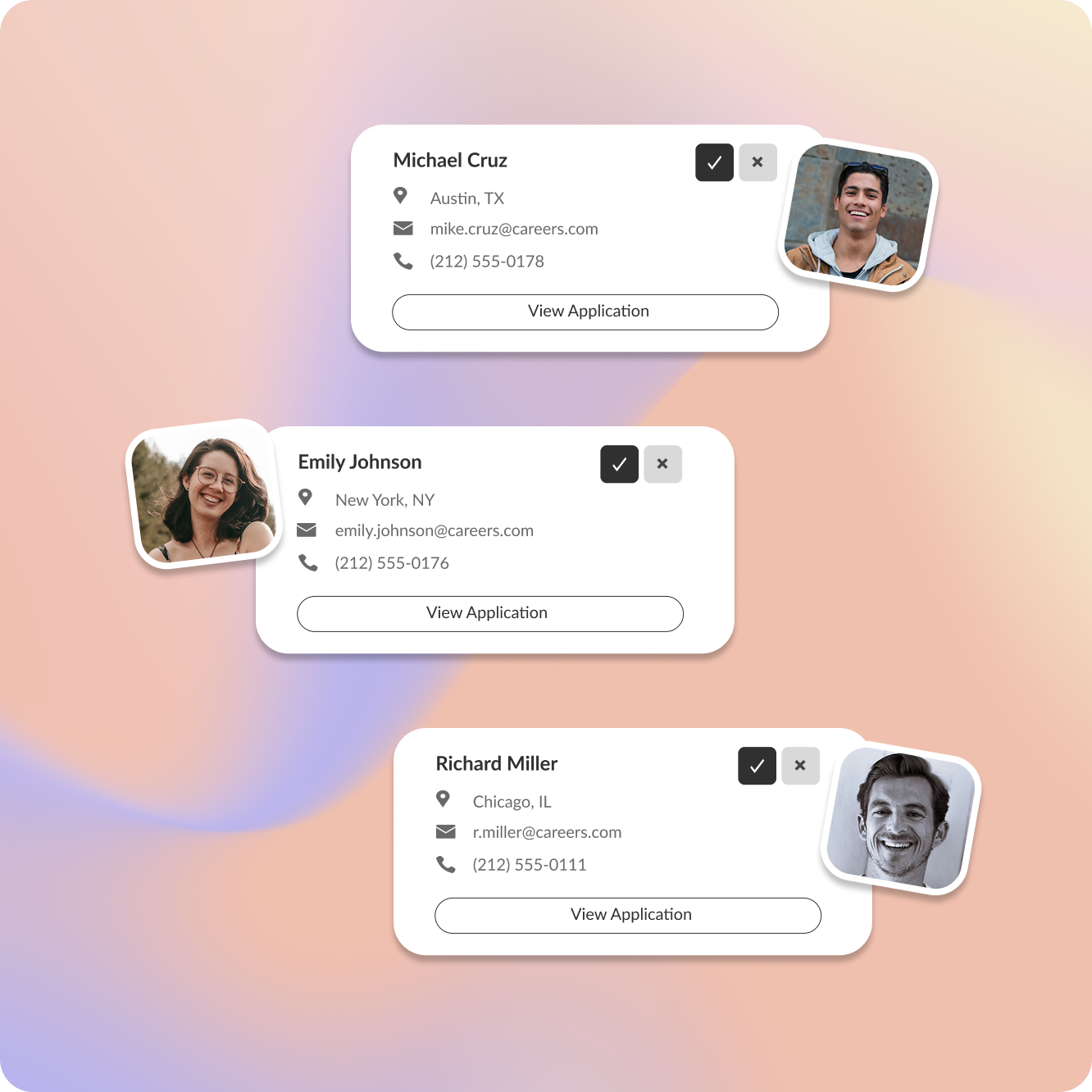 career page candidate dashboard